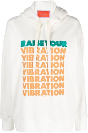 La DoubleJ Hoodie Discman con eslogan estampado