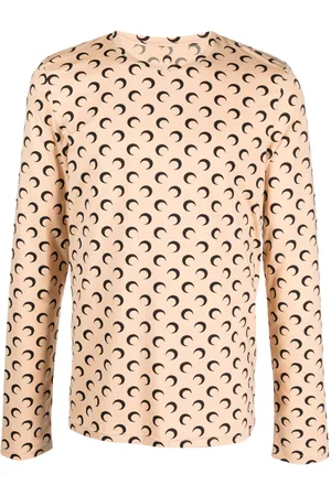 Marine Serre Top con motivo Crescent Moon