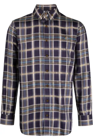 Vivienne Westwood Camisa manga larga con estampado de cuadros