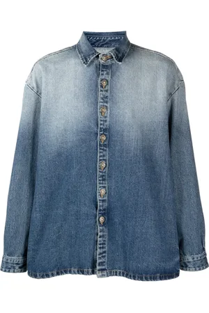 424 FAIRFAX Camisa de mezclilla con efecto degradado