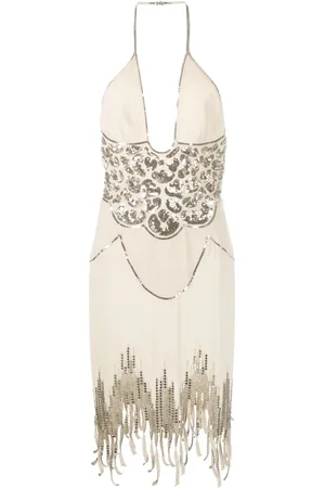 The Attico Vestido corto Lian bordado con lentejuelas