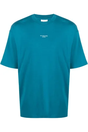 Drôle de Monsieur Playera manga corta con eslogan estampado
