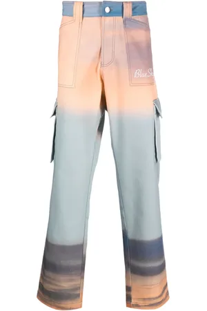 BLUE SKY INN Pantalones con estampado abstracto