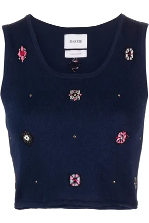 Barrie Top tejido corto con motivo floral