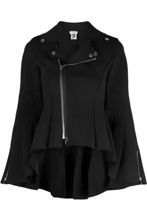 NOIR KEI NINOMIYA Chamarra con dobladillo peplum y cierre