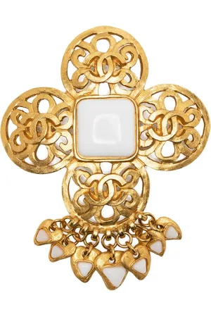 CHANEL Broche con logo CC 1995