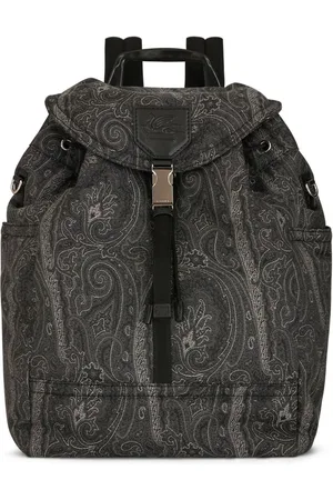 Mochila plegable - paisley black –