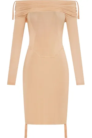 DION LEE Vestido corto con hombros descubiertos