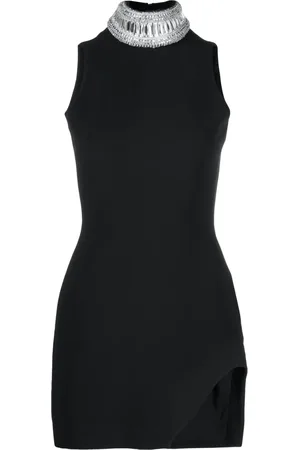 DAVID KOMA Vestido con detalles de cristal