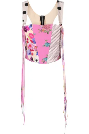 Natasha Zinko Top estilo corset con varios estampados
