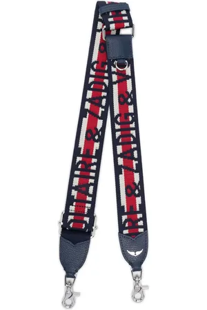 Zadig & Voltaire Correa de hombro con logo en jacquard