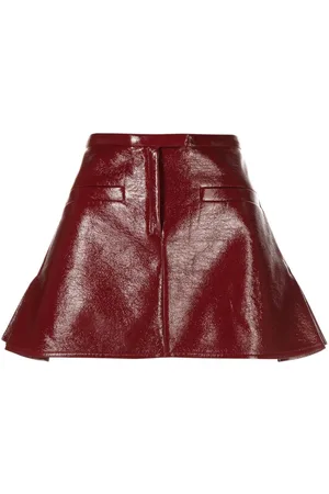 Courrèges Falda corta con forma trapezoidal