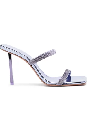 Amina Muaddi Mules Rih con tacón de 100mm