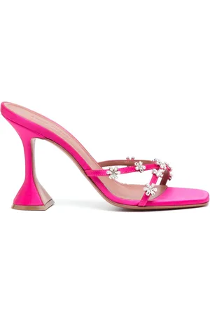 Amina Muaddi Mules Lily con tacón de 115mm