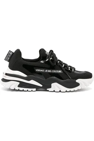 VERSACE Tenis con agujetas y paneles
