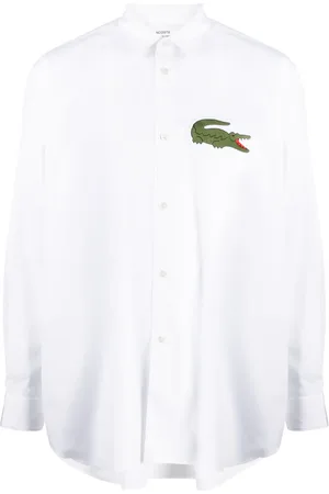 Comme des Garçons Camisa con parche del logo de x Lacoste