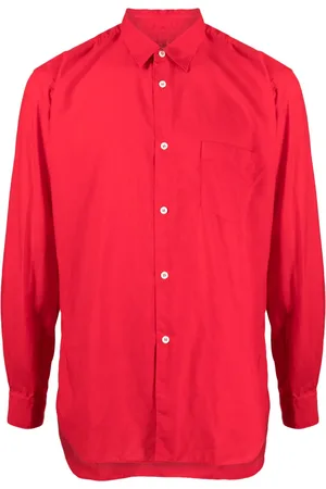 Comme des Garçons Camisa manga larga con bolsillo de parche
