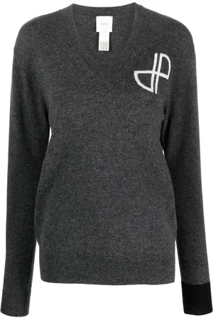 Patou Suéter con logo en intarsia