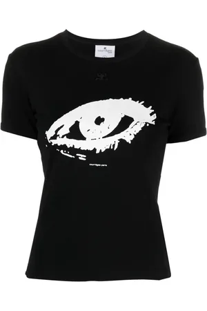 Courrèges Playera con estampado gráfico