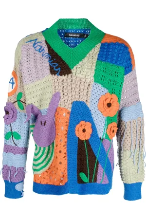 Nahmias Suéter tejido de crochet Nah Poetry