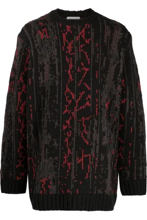 YOHJI YAMAMOTO Suéter tejido con motivo en intarsia