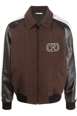 VALENTINO GARAVANI Chamarra bomber con panel de tweed