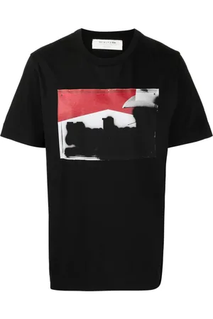 1017 ALYX 9SM Playera con cuello redondo y estampado gráfico