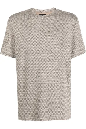 Giorgio Armani Playera con estampado gráfico y cuello redondo