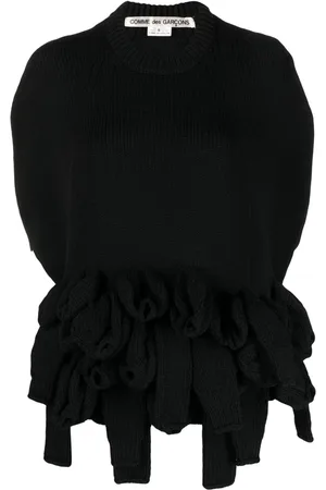 Comme des Garçons Suéter con detalle a capas