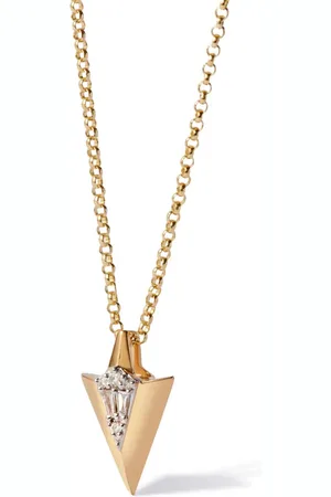 ANNOUSHKA Collar Deco Arrow en oro amarillo de 18kt con diamantes