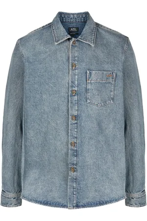 A.P.C. Camisa de mezclilla Vittorio Brodée Poitrine