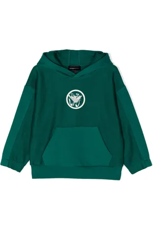 Emporio Armani Hoodie con parche del logo y paneles