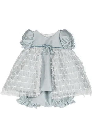 LA STUPENDERIA Vestido con volantes en las mangas y cinturón