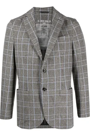 Circolo Blazer con botones y cuadros estampados