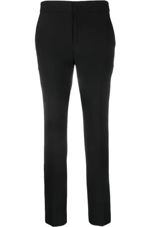 Twin-Set Pantalones tapered con placa del logo