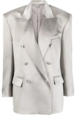 MAGDA BUTRYM Blazer de seda con doble botonadura