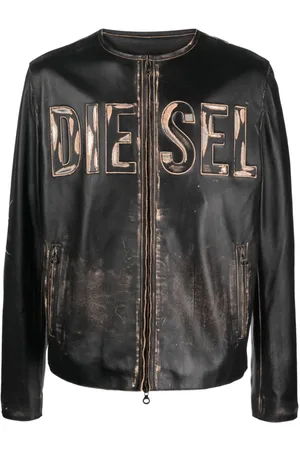 Chamarra diesel de piel hot sale