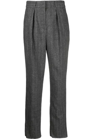 Emporio Armani Pantalones de vestir con rayas diplomáticas estampadas
