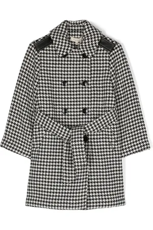 Twin-Set Gabardina con estampado pied de poule