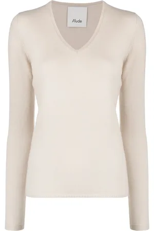 Allude Suéter de cachemira con cuello en V