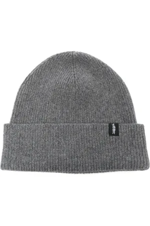 MACKINTOSH Gorro de cachemira con parche del logo