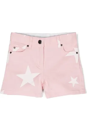 Stella McCartney Shorts de mezclilla con estrellas estampadas