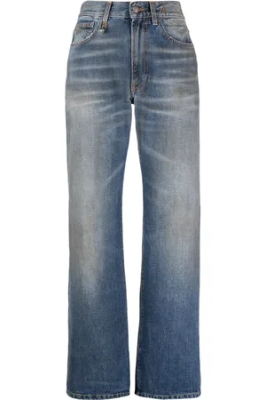 R13 Jeans rectos con tiro medio
