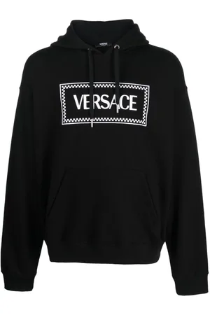 VERSACE Hoodie con logo bordado