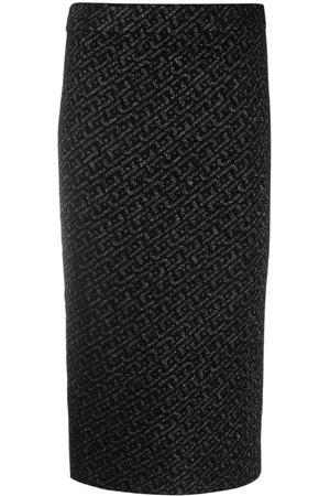 Liu Jo Falda con cintura alta y logo en jacquard