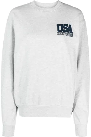 Sporty & Rich Sudadera con cuello redondo y logo estampado