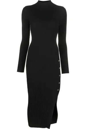 Twin-Set Vestido midi tejido de canalé