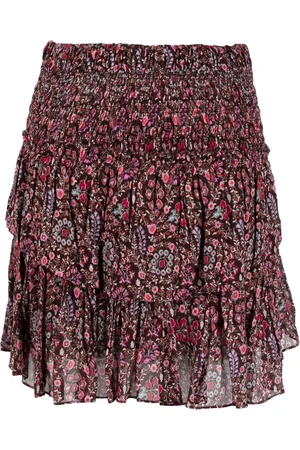 Marant Etoile Falda corta Hilari con estampado floral