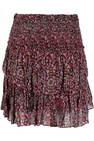 Marant Etoile Falda corta Hilari con estampado floral