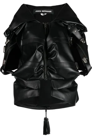 JUNYA WATANABE Chamarra fruncida con apliques